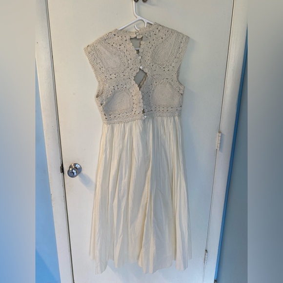 Sea New York Ivory Crochet-Top Maxi Dress - Picture 8 of 13